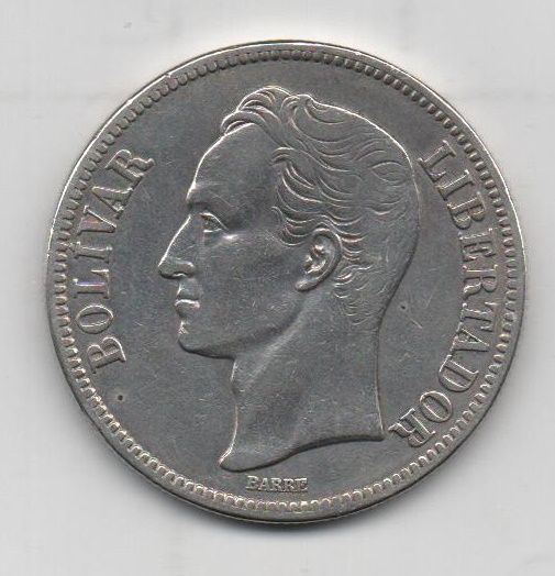 VENEZUELA DEL AÑO 1935 DE 5 BOLIVARES